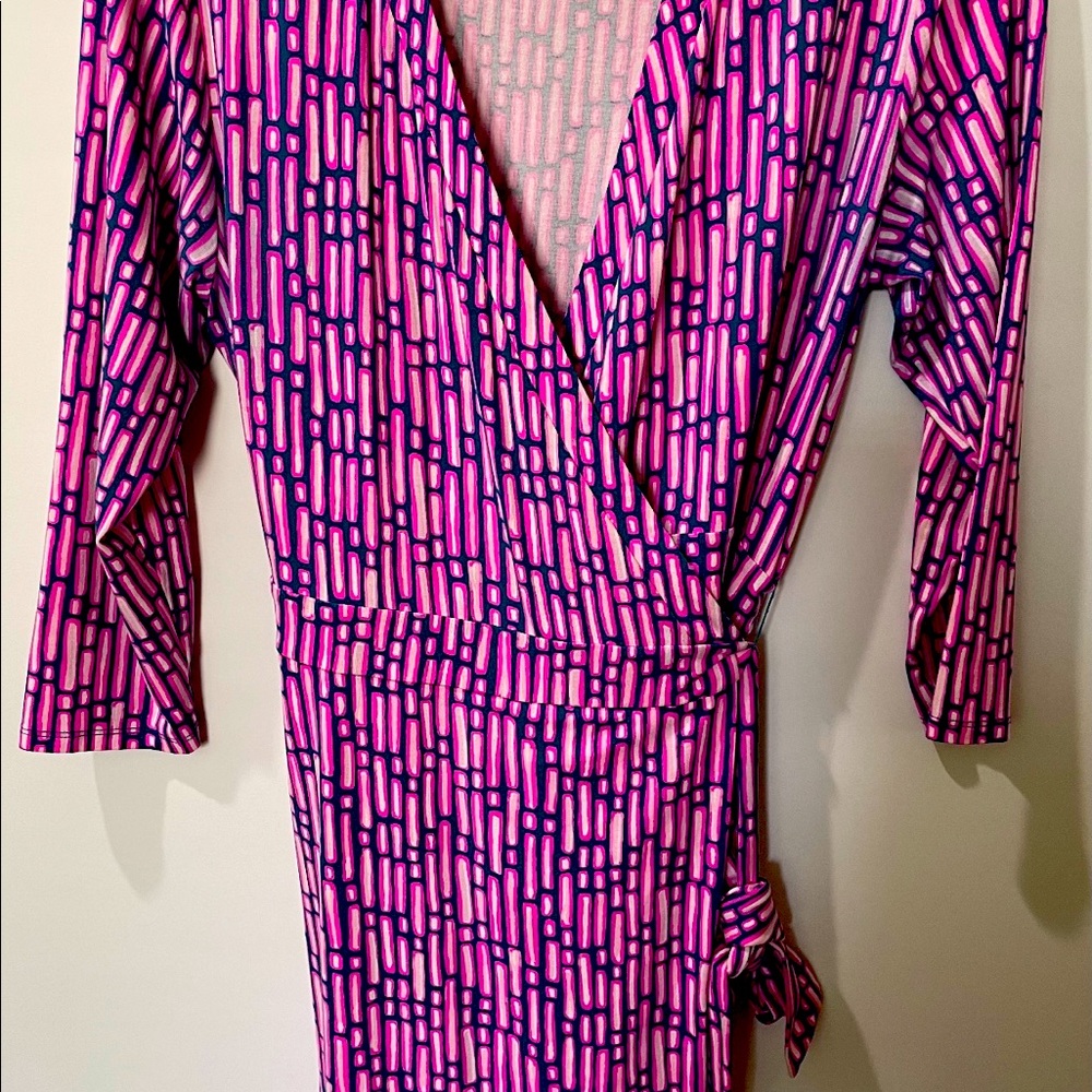 Lilly Pulitzer sz L Karlie Wrap Romper EUC